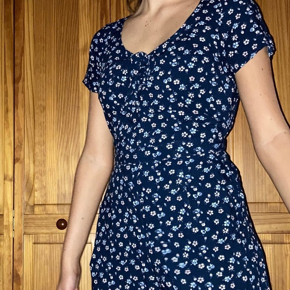 Blue Hollister Romper